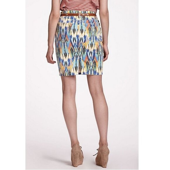Current Elliott stiletto pencil skirt Multi arrow Ikat sz.28 - Picture 1 of 15